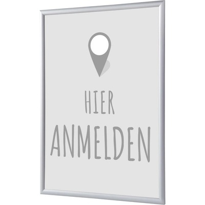 Jansen Display Set klaprámu A4, Přihlášení, šedý, německy, 241 x 328 mm – Hledejceny.cz