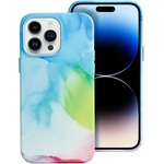 Forcell Magsafe Кожен Калъф за iPhone 13 Pro Max, Forcell Leather Splash Case, Син (5903396193507)