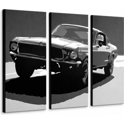 Ručne maľovaný POP Art obraz BULLIT - 90x60 cm