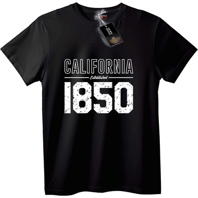 NOONEBRAND Тениска California 1850 винтидж - 2XL, White