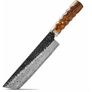 Chefsblade Готварски нож Nakiri Chefsblade ламинат дамаск с дръжка от желязно дърво CB 100166