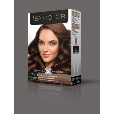 LILA Cosmetics Турска крем боя за коса Sea Color 7.7 Dark Caramel