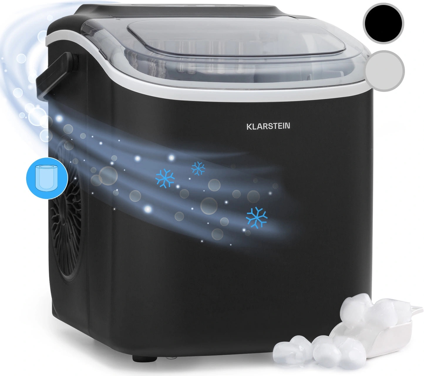 Klarstein Caldwell Ice Ball Maker 12kg/24h Резервоар за вода: 1, 3 л (ICE4-Caldwell-back) (ICE4-Caldwell-back)