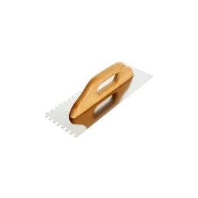 Euro nářadí 131052Q Hladítko nerez zub 4x4 mm 480 mm dřevěná rukojeť