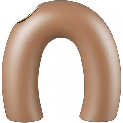 Blomus (Германия) Керамична ваза blomus kagetsu в кехлибарено-кафяв цвят - размер m (blomus 64665)