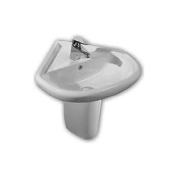 Roca Умивалник flamenco с отвор за смесител ъглов - син (25646)