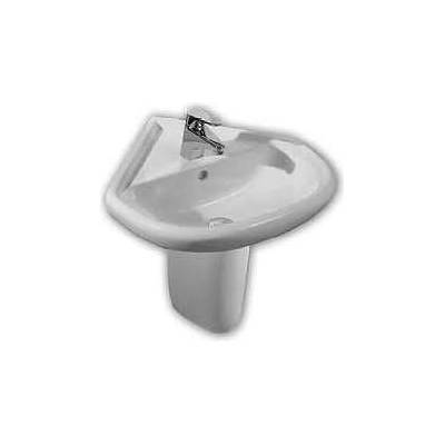 Roca Умивалник flamenco с отвор за смесител ъглов - син (25646)