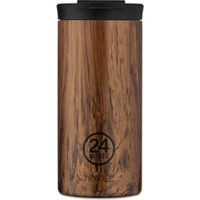 24Bottles nerezová termohrnek Travel Tumbler sequoia wood 0,6 l