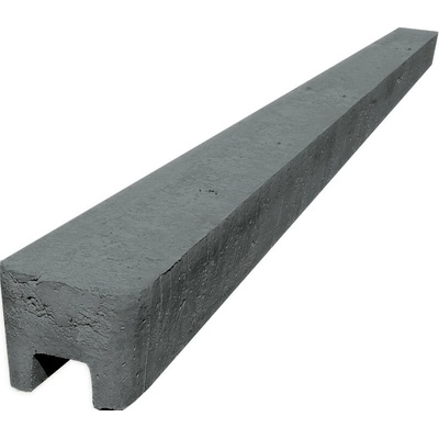 Betonový sloupek na plot 175 cm koncový hladký - grafit