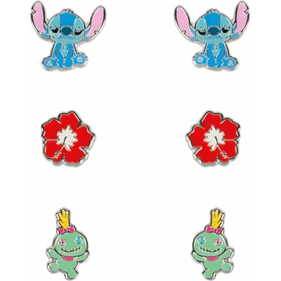 Disney set dětských náušnic s motivem Stitch ibišek a Scrump SF00468SL.PA