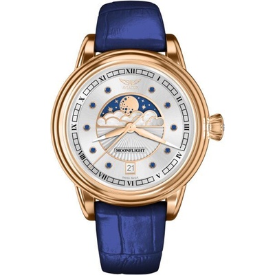 Aviator Дамски часовник Aviator Douglas Moonflight Gemstone Edition Blue Saphire Limited Edition V. 1.33. 2.416. 4 (V.1.33.2.416.4)