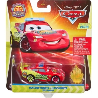 Mattel Disney Cars 2026 Race and Rescue Lightning Mcqueen Flash Mcqueen