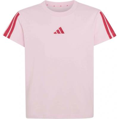 adidas JG 3 Strupes Tee 160 ružová červená
