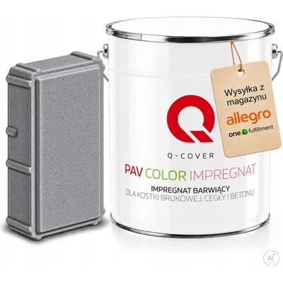 Impregnace Q-COVER na betonu, cihly a dlažbu, šedá 7045, 5 l