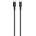 DeTech Кабел за данни DeTech DE-C-C, 100W, Type-C - Type-C, PD, 1.0m, Black - 40344 (DE-40344)