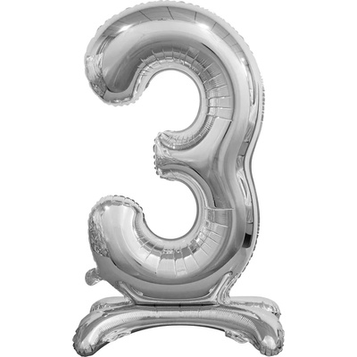 Godan Свободностоящ балон от фолио 3 сребрист 74см