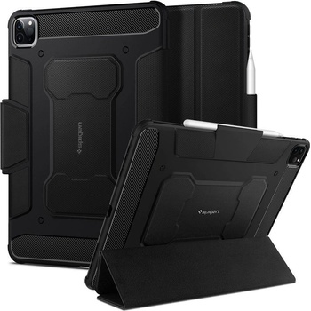 Spigen Противоударен Калъф за iPad Pro 11, Spigen Rugged Armor Pro Case, Черен (ACS01024)
