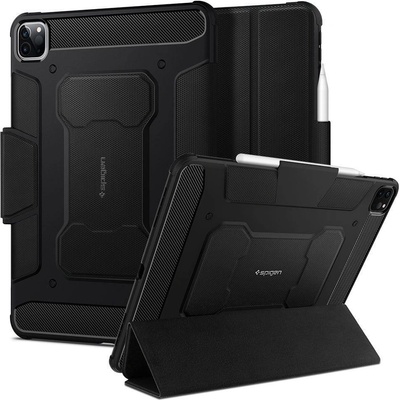 Spigen Противоударен Калъф за iPad Pro 11, Spigen Rugged Armor Pro Case, Черен (ACS01024)
