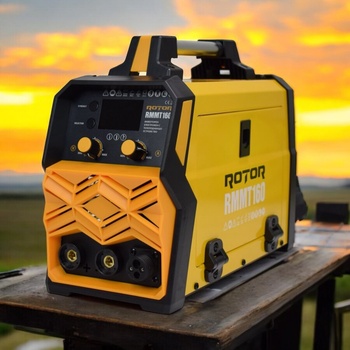 ROTOR rmmt-160 Комбинирано телоподаващо устройство с инверторен електрожен 2 в 1, до 1 кг флюсова тел (безгазово) (rmmt 160)