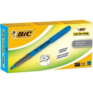 BIC маркер за подчертаване Brite Liner Grip син (811931)