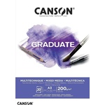 Canson Pad Graduate Mixed Media Скицник 20 A3 200 g White (C400110378)