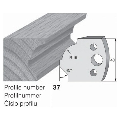 IGM profil 037 - pár omezovačů 40x4mm SP
