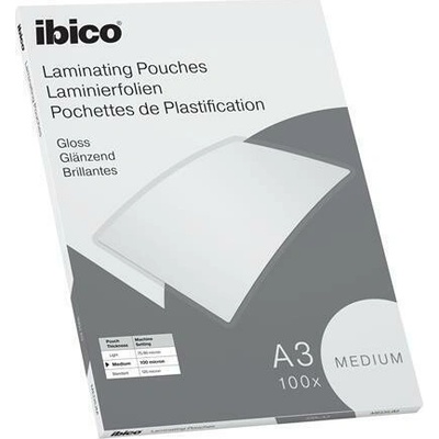 Laminovací fólie "Medium", 100 mikronů, A3, lesklá, 100 ks, IBICO 627312 – Hledejceny.cz