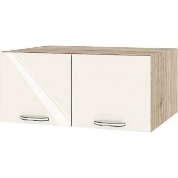 Image 1 of ИРИМ Надстройка за горен кухненски шкаф с две врати Сити АРФ-Крийм гланц-11-112 80 см