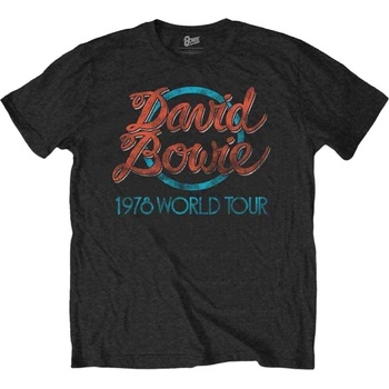David Bowie Риза 1978 World Tour 2 Unisex Black M (BOWTTRTW01MB02)