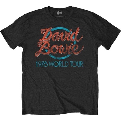David Bowie 1978 World Tour 2 Black M Риза (BOWTTRTW01MB02)