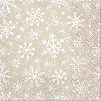 paw servítky christmas snowflakes 33x33cm