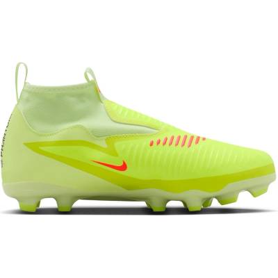 Nike Юношески футболни бутонки Nike Phantom Luna II Academy Firm Ground Football Boots Junior - Crimson/Volt