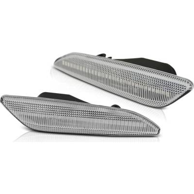 Boční blinkry Alfa Romeo 156/147 2005-2010, LED SEQ, bílé