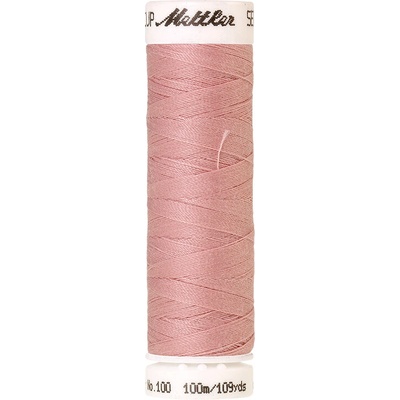 Nitě SERALON 100m na univerzální šití, polyester AMANN Mettler - více barev 6677: 1063 světle růžová