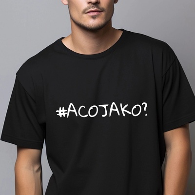 Pánské tričko A co jako? černá – Zbozi.Blesk.cz