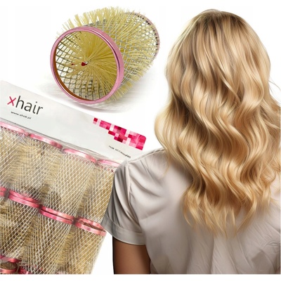 Xhair Kovové natáčky na vlasy s kefou 36mm