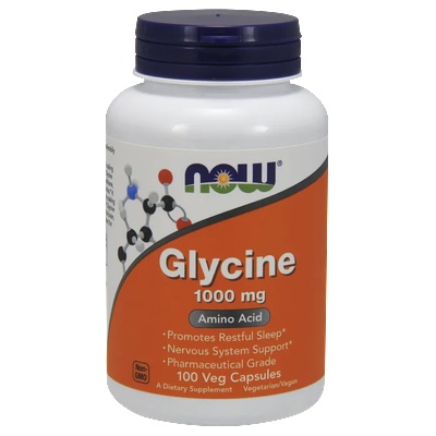 NOW НАУ ФУДС ГЛИЦИН КАПС. 1000 МГ. 100/now glycine 1000 mg - 100 caps