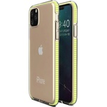 Apple Pокривало Spring clear TPU за Apple iPhone 11 Pro Max - Жълт KP8621