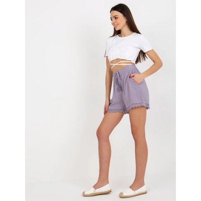 ležérne šortky D73760M62233KB-light violet