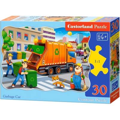 Castorland Пъзел Castorland от 30 части - Камион за боклуци (B-03778)