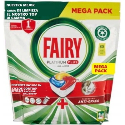 Fairy Platinum Plus All in1 tablety do myčky Lemon 60 ks