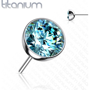 Šperky4U kamínek k Push In piercing do nosu titan TIT1147Q-040