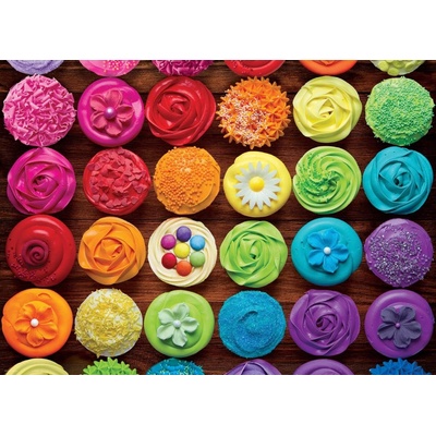 EUROGRAPHICS Dortíková duha 1000 dielov Cupcake