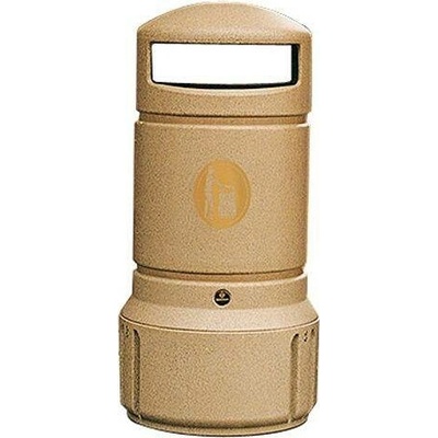 HTI Venkovní odpadkový koš MINI PLAZA 63 l. MC-4144
