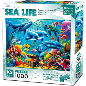 KS Games Пъзел KS Games от 1000 части - Морско съкровище (20825)
