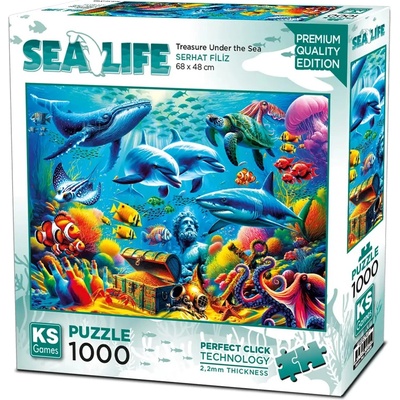 KS Games Пъзел KS Games от 1000 части - Морско съкровище (20825)