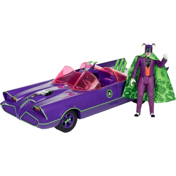McFarlane Комплект екшън фигури McFarlane DC Comics: Batman - Batmobile with Joker (Batman '66) (Gold Label) (MCF15017)
