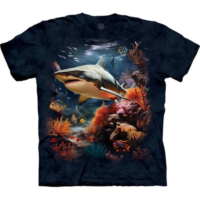 Tričko unisex The Mountain Reef Ruler Shark (žralok) tmavě modré