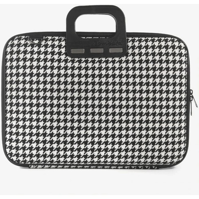 Bombata Чанта за лаптоп Bombata Pied de poule Black, до 16" (40.64 cm), италиански дизайн, тапицерия от плат, черна (E00842-4)