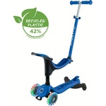 Globber Тротинетка 4 в 1 globber go up sporty lights 360° - синя - magazinko Тротинетка, скутер